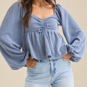 Molly Long Sleeve Babydoll Top